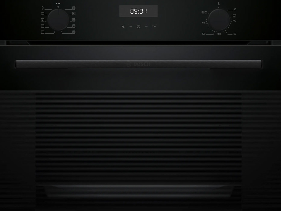 Bosch қара түсті кірістірілетін духовкасы