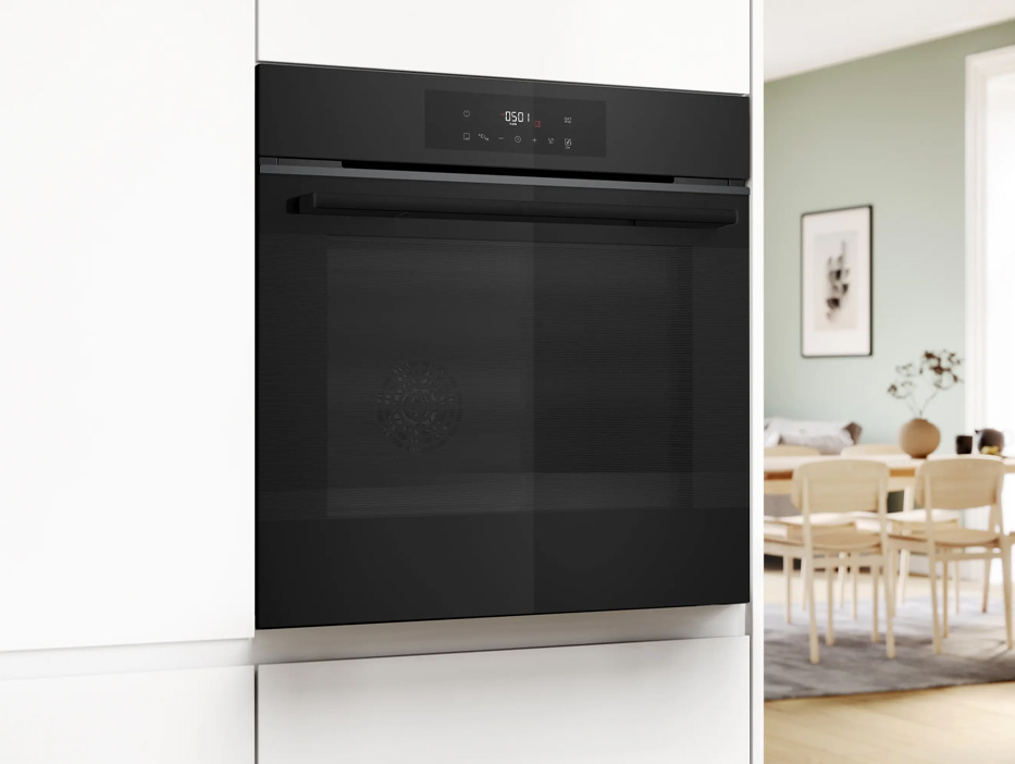 Сұр титан түсті Bosch кірістірілетін духовкасы